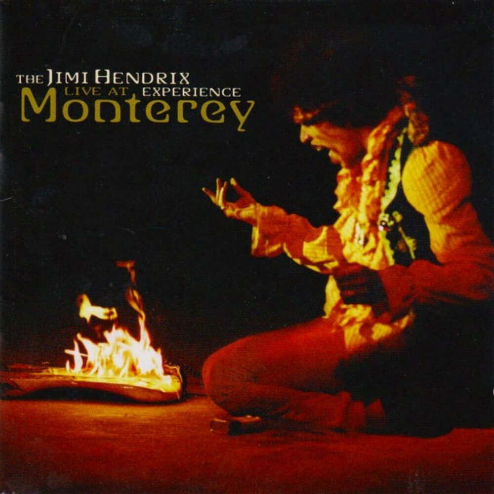 jimi hendrix live at monterey mint remastered cd - guitar fire woodstock fire